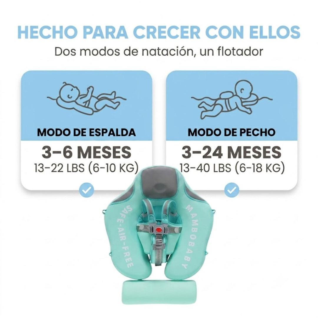 Flotador para bebés no inflable